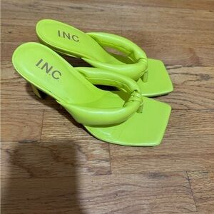 Brand new neon kitten heels square toe